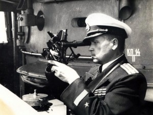 Командир линкора кап. 1 ранга Н.В.Кошкарев. 1952 г.