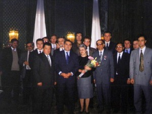 С сотрудниками посольства РФ в Сирии после церемонии вручения ордена Мужества
